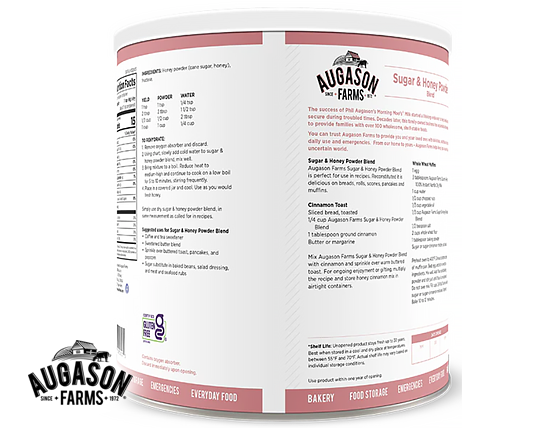 Augason Farms: Sugar & Honey Powder Blend
